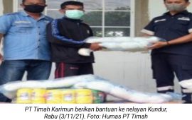 PT Timah TBK Beri Bantuan ke Nelayan di Kundur