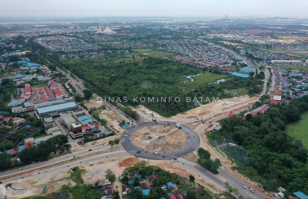 Begini Penampakan Simpang Basecamp Batuaji Batam Setelah Diaspal