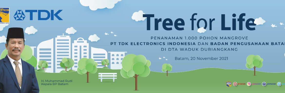 BP Batam Bersama PT TDK Electronics Indonesia Lakukan Penanaman Pohon