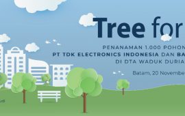 BP Batam Bersama PT TDK Electronics Indonesia Lakukan Penanaman Pohon