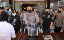 Barang Bukti Sabu Seberat 6,3 Kg Dimusnahkan Polres Karimun