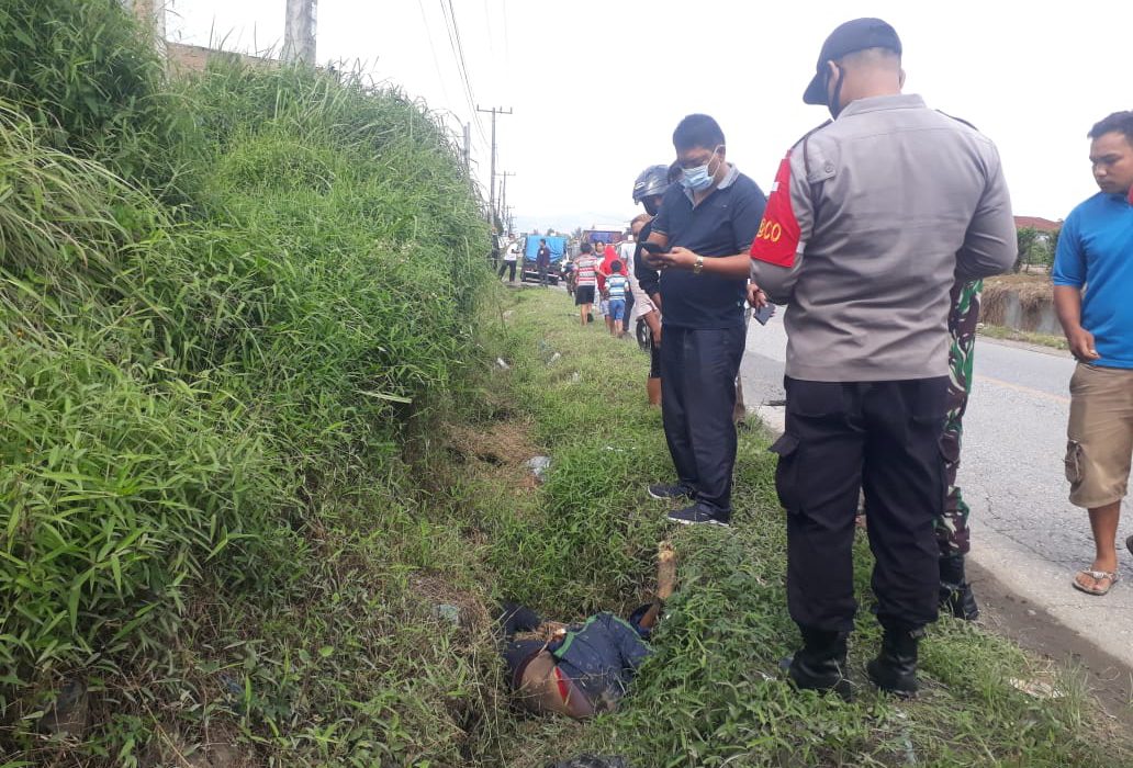 Heboh, Mayat Ditemukan di Jalan Lintas Kabanjahe-Merek