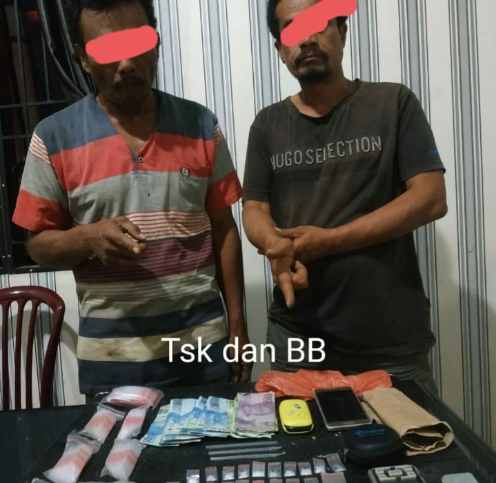 Dua Sekawan Terduga Pengedar Narkoba Ditangkap Satres Narkoba Polres Tanah Karo