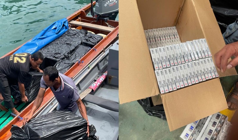 488 Ribu Batang Rokok Ilegal Diamankan Bea Cukai Batam di Perairan Barelang