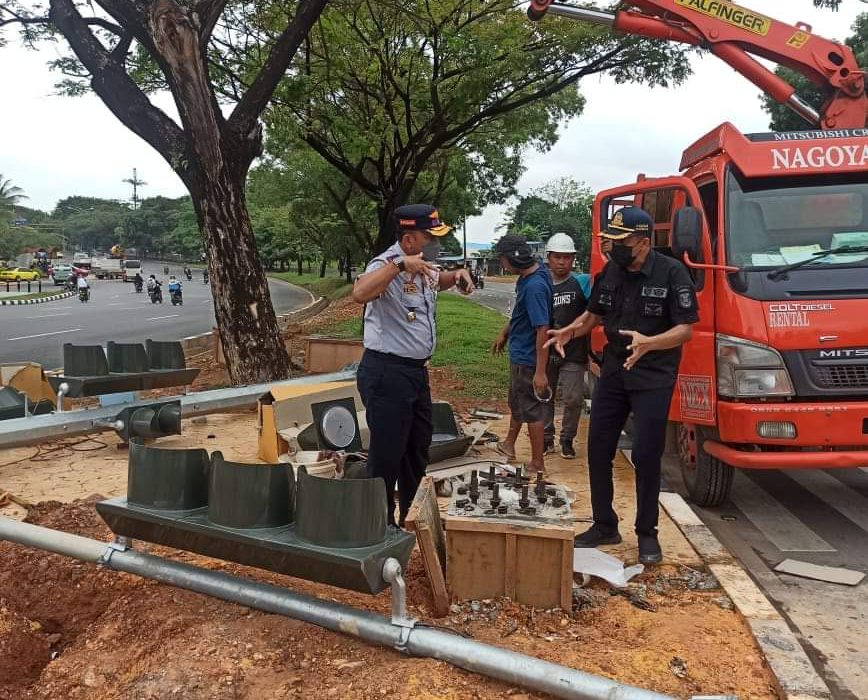 Dishub Batam Pasang Traffic Light di Sagulung dan Batuaji