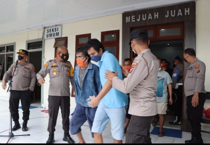 Polres Tanah Karo Pindahkan 159 Tahanan ke Rutan
