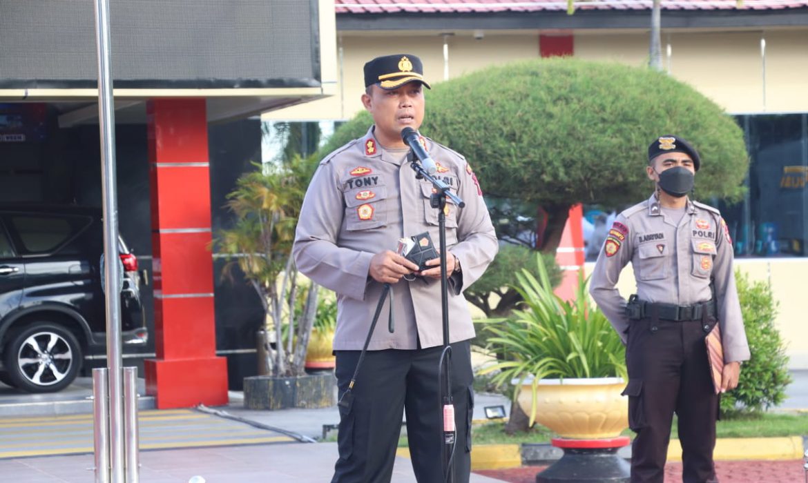 Polres Karimun Kerahkan 50 Persen Kekuatan Lakukan Strong Poin