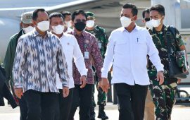Gubernur Kepri Sambut Kedatangan Mendagri dan Wamenhan di Bandara Hang Nadim Batam