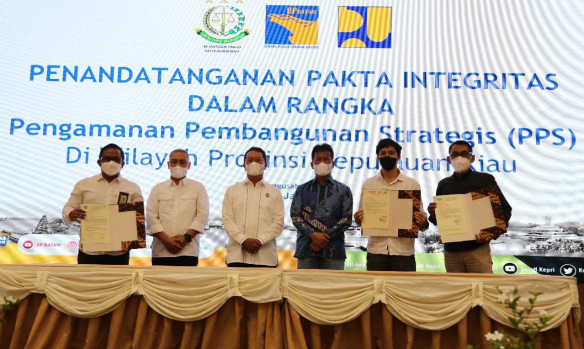 BP Batam dan Kejati Kepri Lakukan Penandatanganan Fakta Integritas, Pengamanan Proyek Pembangunan Strategis