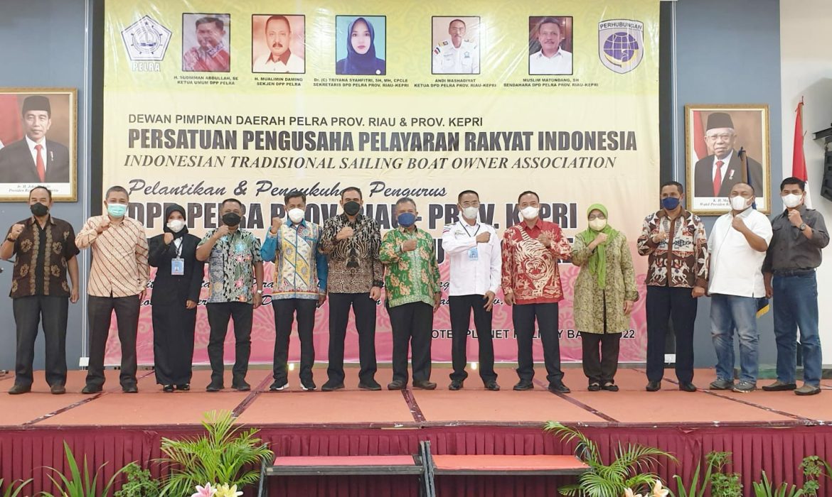 Pj Sekdaprov Kepri Hadiri Pelantikan DPD dan DPC Pelra Riau dan Kepri di Batam