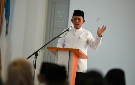 Gubernur Ansar Serahkan Bantuan Hibah Keagaaman dan SK PTK Non ASN di Kabupaten Lingga