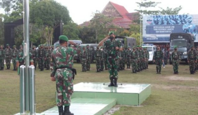 Kodim 0317 dan Lanal Karimun Gelar Apel Bersama