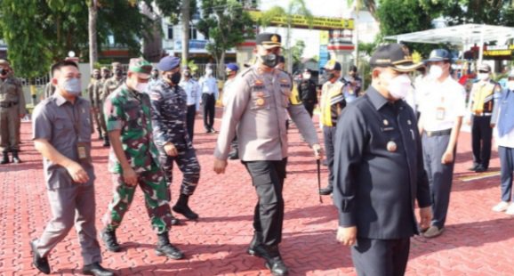 Polres Karimun Laksanakan Apel Gelar Pasukan Operasi Ketupat Seligi 2022