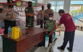 Hari Raya Idul Fitri Polres Karimun Tetap Adakan Vaksinasi