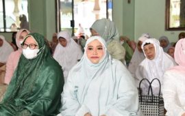 Bupati Bengkalis Solat Idul Fitri 1443 H di Masjid Istiqomah