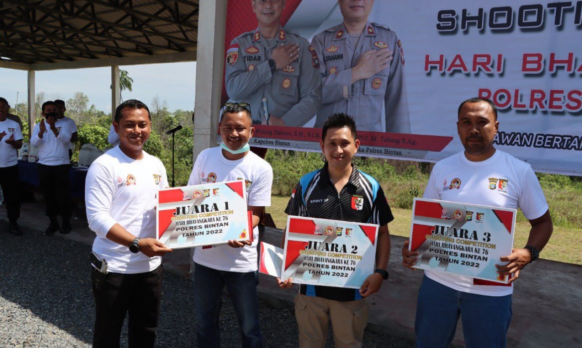 Hari Bhayangkara ke-76, Polres Bintan Gelar Shooting Competition