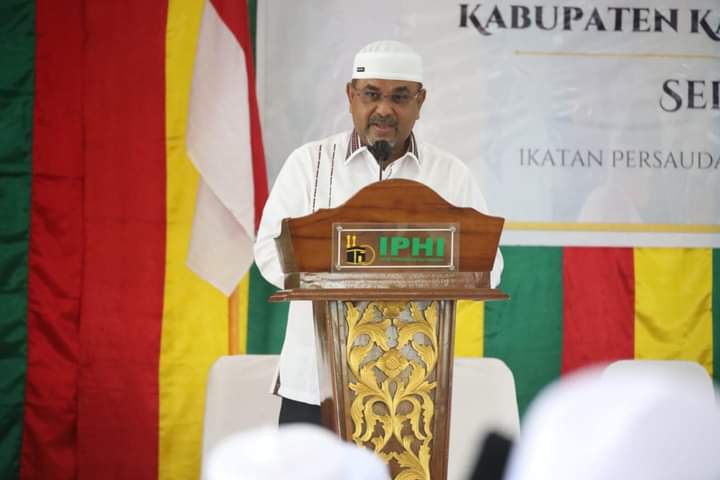 Bupati Karimun Hadiri Pelepasan Puluhan Calon Jamaah Haji dari IPHI