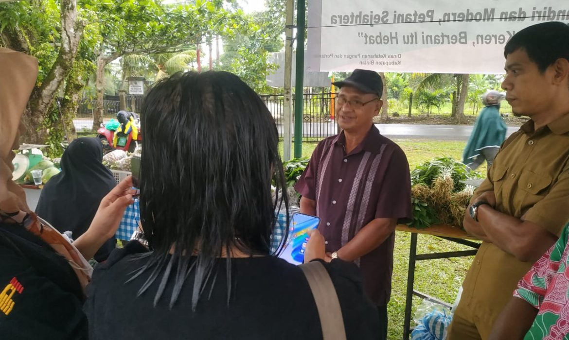 Bersama DKPP Bintan, KTNA Gelar Pasar Murah Hasil Pertanian