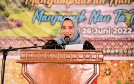 Bupati Bengkalis Hadiri Acara Halal Bi Halal dan Saksikan Pelantikan Ikatan Keluarga Lintau Buo di Mandau