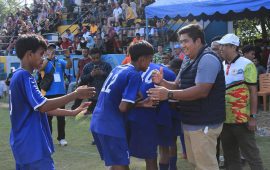 Roby Saksikan Gol Penentu PS Bintan Melaju Ke Final Sepak Bola Popda Kepri VIII