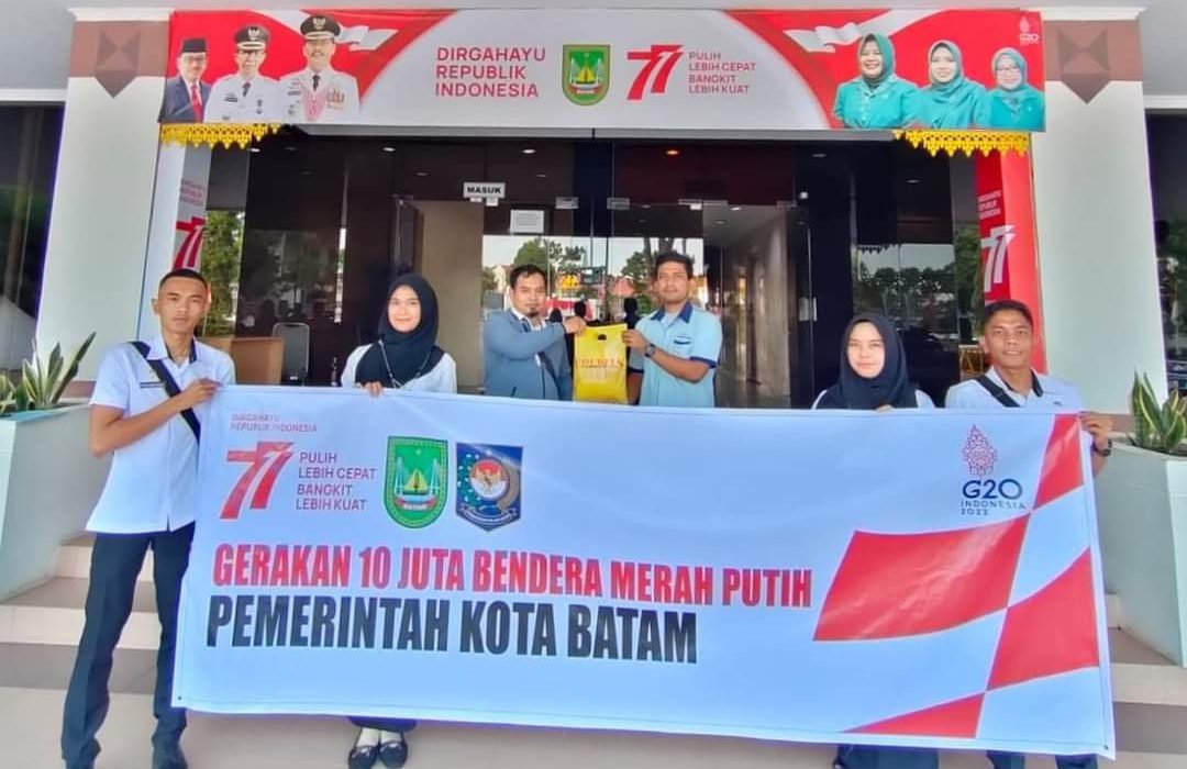 Pemko Batam Ajak Masyarakat Dukung dan Partisipasi Kegiatan Pembagian 10 Juta Bendera Merah Putih