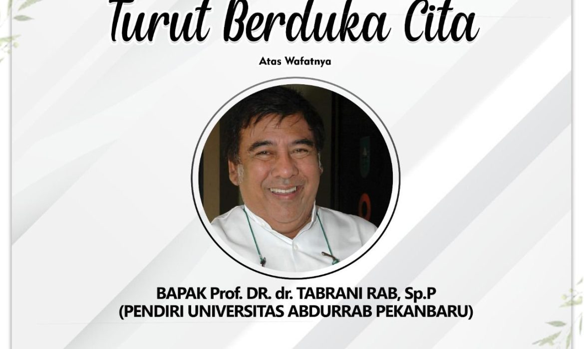 Bupati Bengkalis Kasmarni Ucapkan Bela Sungkawa Atas Meninggalnya Prof. Dr. dr. Tabrani Rab, Sp.P