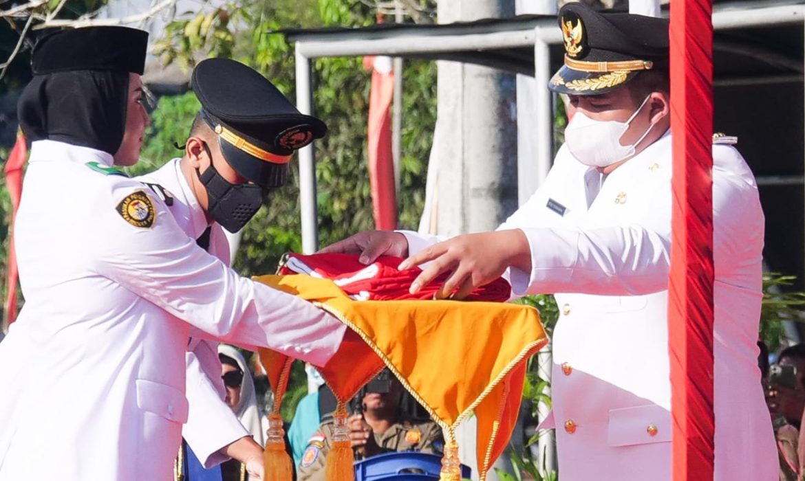 Perdana Pemkab Bintan Gelar Upacara HUT RI di Lapangan Sri Bintan Buana Busung