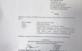 Tumpahan Oli Kotor di PT Paxocean, Komisi III Dprd Batam Gelar RDP