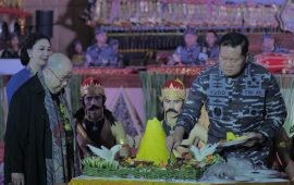 Lestarikan Seni Budaya, Kolaborasi TNI AL-Laskar Indonesia Pusaka Suguhkan Lakon ‘Pandowo Boyong’