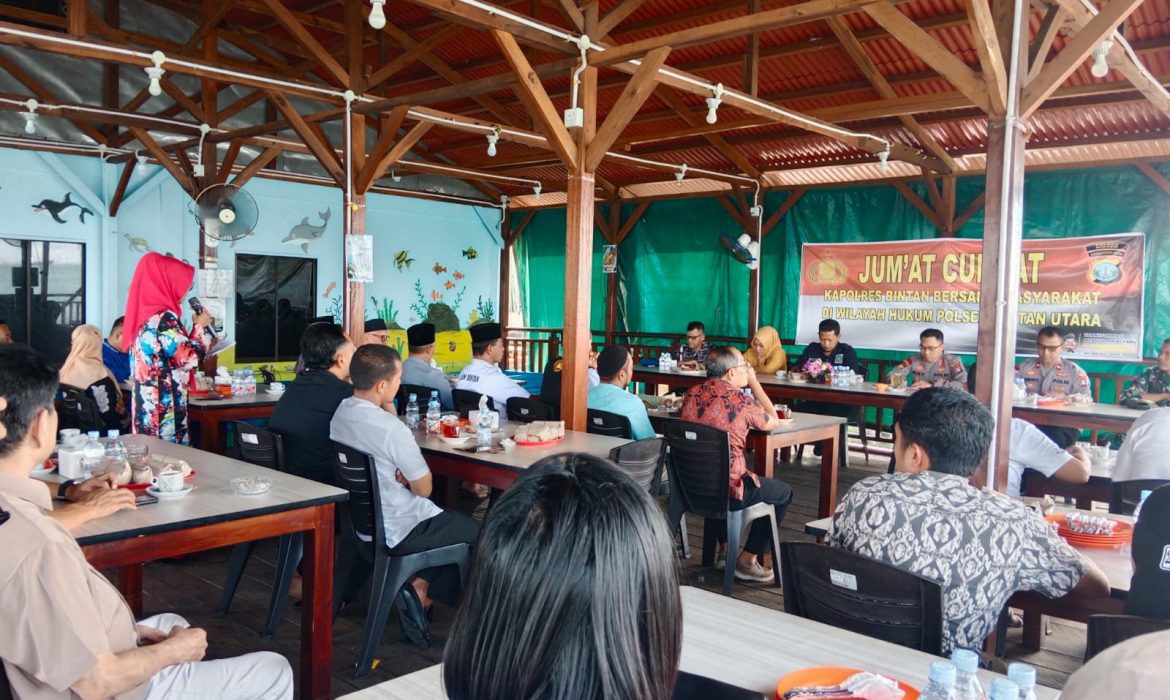 Tingkatkan Kamtibmas Yang Kondusif, Kapolres Bintan Jumat Curhat di Wilayah Bintan Utara
