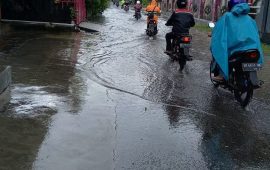 Diguyur Hujan Sebentar, Puluhan Rumah Warga di Tanjung Uban Terendam