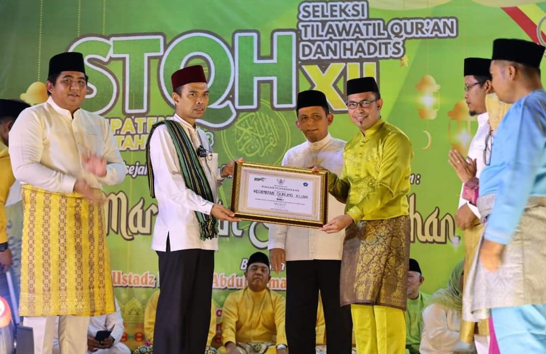 Hadirkan UAS, Penutupan STQH XII Bintan Disejalankan Dengan Doa Bersama Sambut Ramadhan