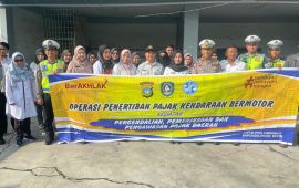 Jasa Raharja Kepri Bersama Tim Pembina Samsat Kabupaten Karimun  Operasi Penertiban Kendaraan Bermotor