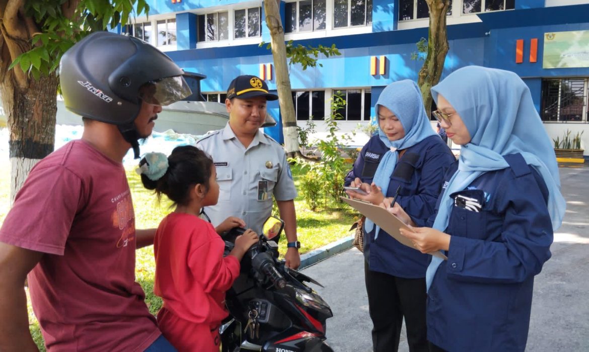 Jasa Raharja Kepri Bersama Tim Pembina Samsat Kabupaten Karimun dan Sat Lantas Polres Karimun Gelar Pemeriksaan Kendaraan Bermotor