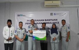 Jasa Raharja Kepri Bantu Peremajaan Armada Ambulans Laz Batam