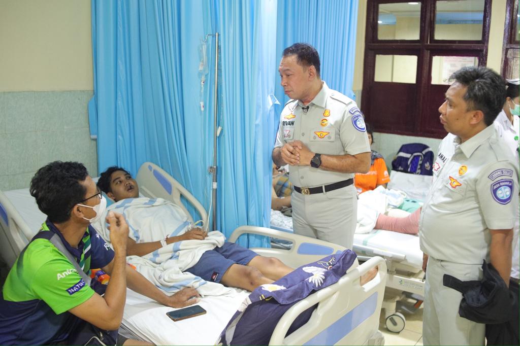 Direktur utama Jasa Raharja Rivan A. Purwantono Kunjungan Ke RSUP Prop.Dr.R.D. Kandou Manado, Pastikan Korban Kecelakaan Terlayani dengan Baik