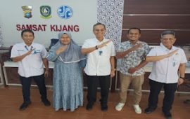 Tingkatkan Penerimaan Swdkllj, Jasa Raharja Kepri Lakukan Kunjungan Ke Samsat Kijang.