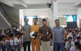 Jasa Raharja Kepri Lakukan Program Pengajar Peduli Keselamatan Lalu Lintas (PPKL) Di SMK Kolese Tiara Bangsa