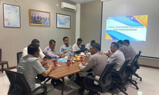 Tingkatkan Pencegahan Laka, 5 Pilar Keselamatan Lalu Lintas Kota Tanjungpinang Laksanakan Rapat Koordinasi Forum Komunikasi Lalu Lintas