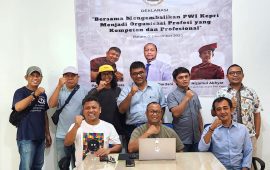 Pasangan Saibansah-Parna Deklarasi Menjadi Calon Ketua PWI Kepri dan Ketua DK