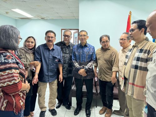 Menteri Kebudayaan Fadli Zon Mampir di Kantor PWI Pusat