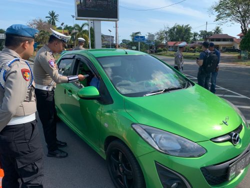 Sat Lantas Polres Lingga Gelar Operasi Keselamatan Seligi 2025 di Hari ke-3