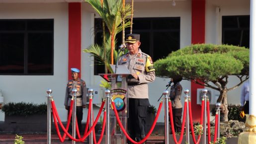 KOMPOL Andi Sutrisno, A.Md.,S.H.,M.H. Pimpin Upacara Hari Kesadaran Nasional Guna Tingkatkan Semangat Pengabdian