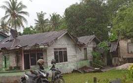 Puting Beliung Terjang Perumahan Warga di Kelurahan Sungai Lumpur, 8 Rumah Rusak Parah